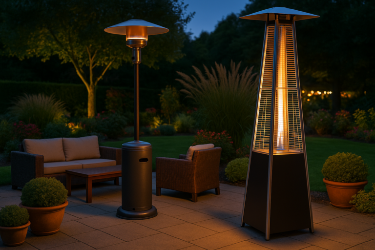 Stylowy ogrzewacz gazowy do ogrodu – ciepło, które przyciąga gości